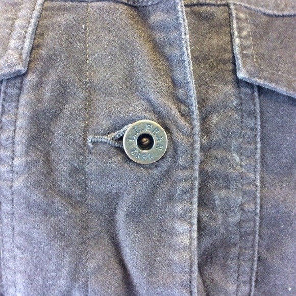 L.L. Bean velvet button front collared jacket - Picture 6 of 7